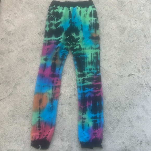 Cotton Citizen Tie Dye Zip Leg Cotton Joggers Women's Size S - Picture 5 of 11